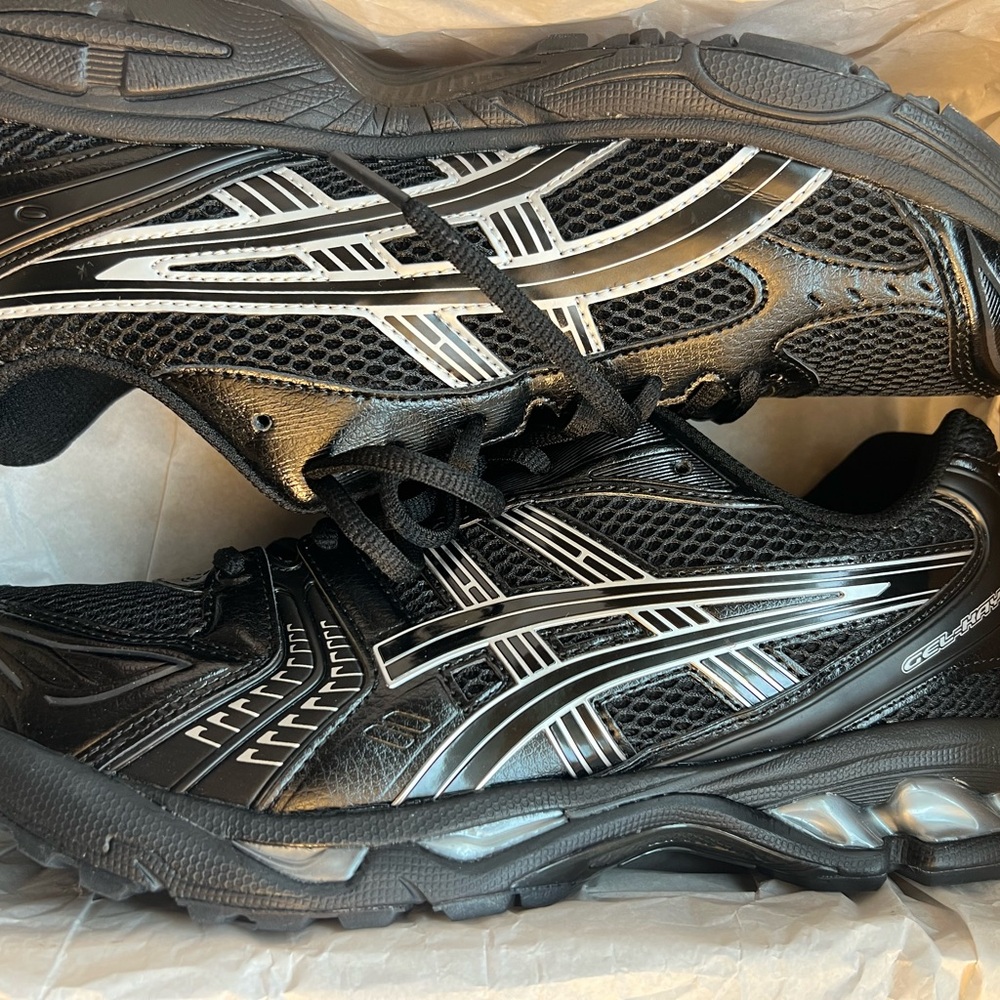 ASICS Men's Athletic Sneakers - Black with Silver Accents